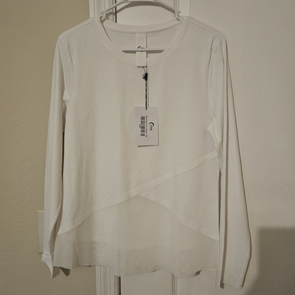 ZYIA Elegant White Women's Top